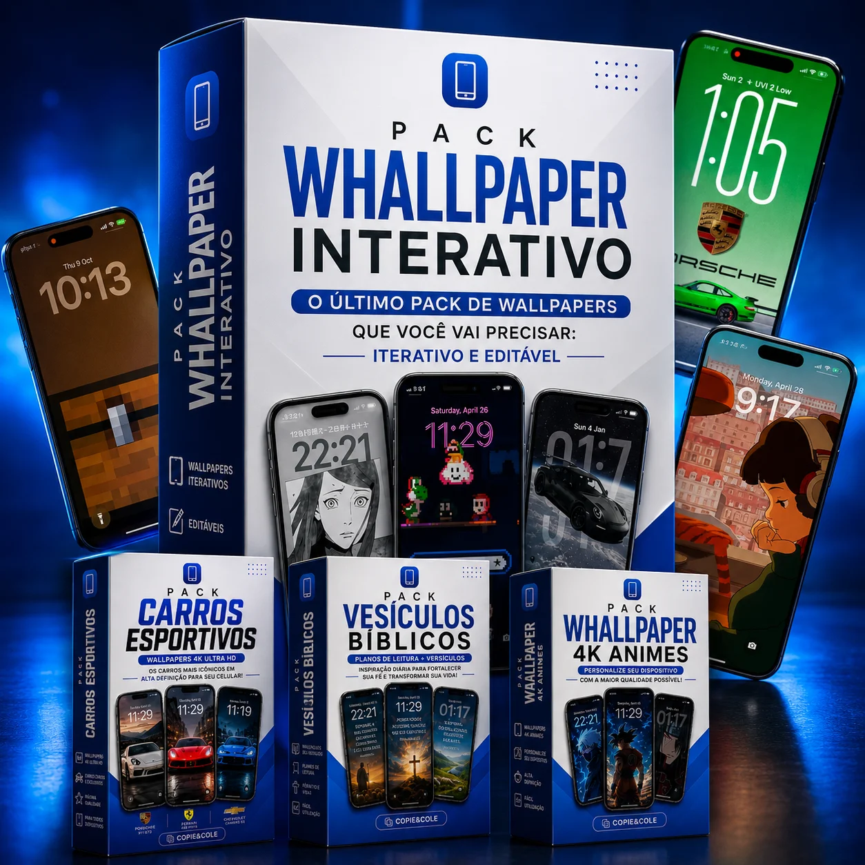 Conteúdo do ScreenFlow™ Pack